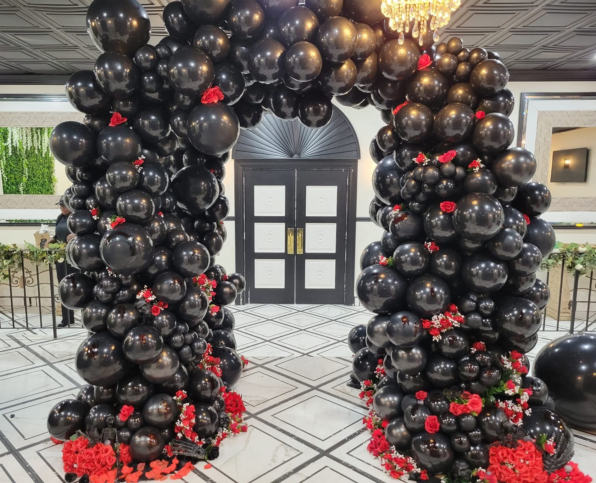 Elegant social event decor