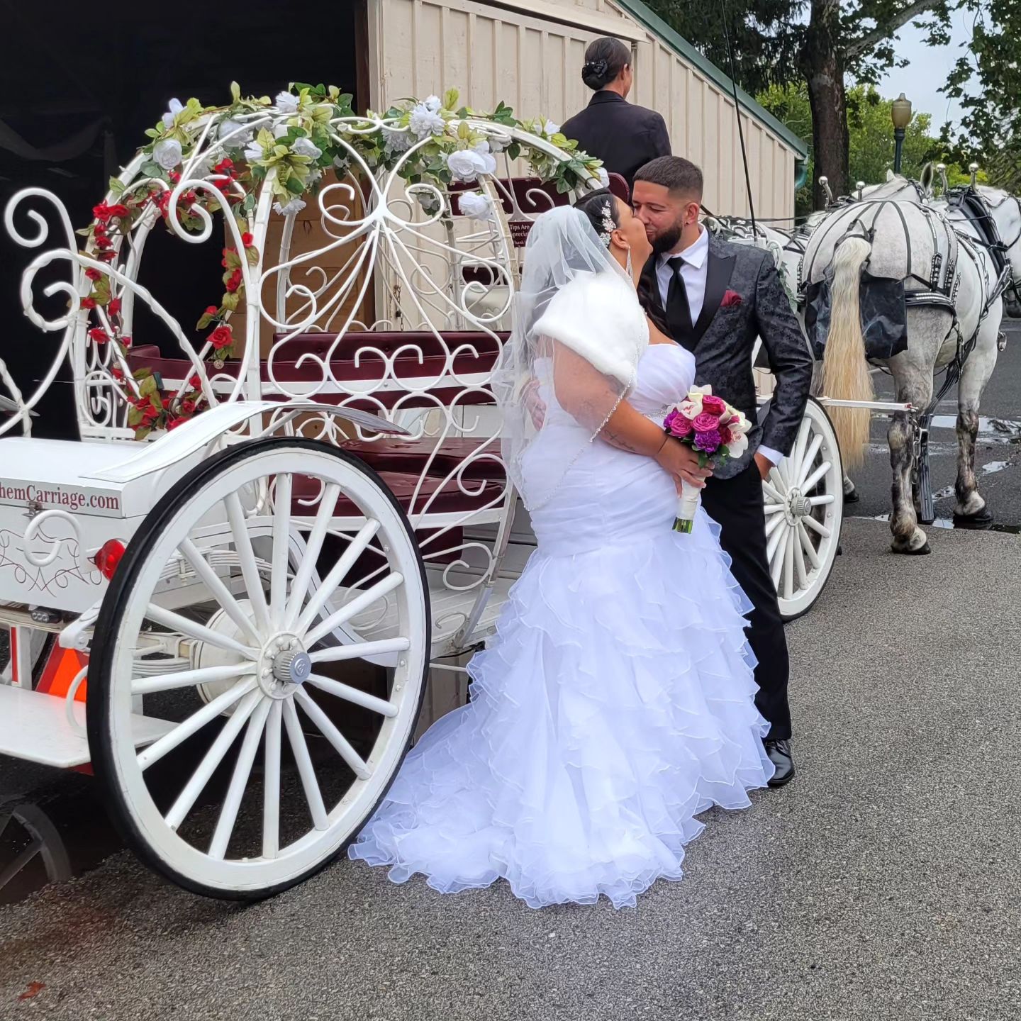 Elegant wedding ceremony setup